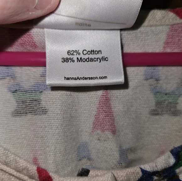 Hanna Andersson Flannel Gnome Nightgown 160cm 14/16 - Picture 4 of 4